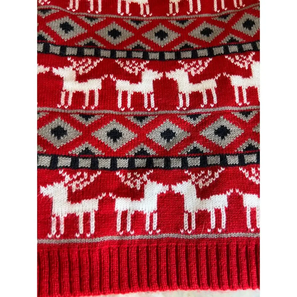 Dog hooded reindeer sweater